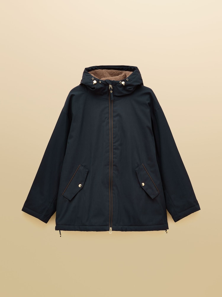 Joules Coverwell Navy Waterproof Fleece Lined Coat - Image 13 of 13