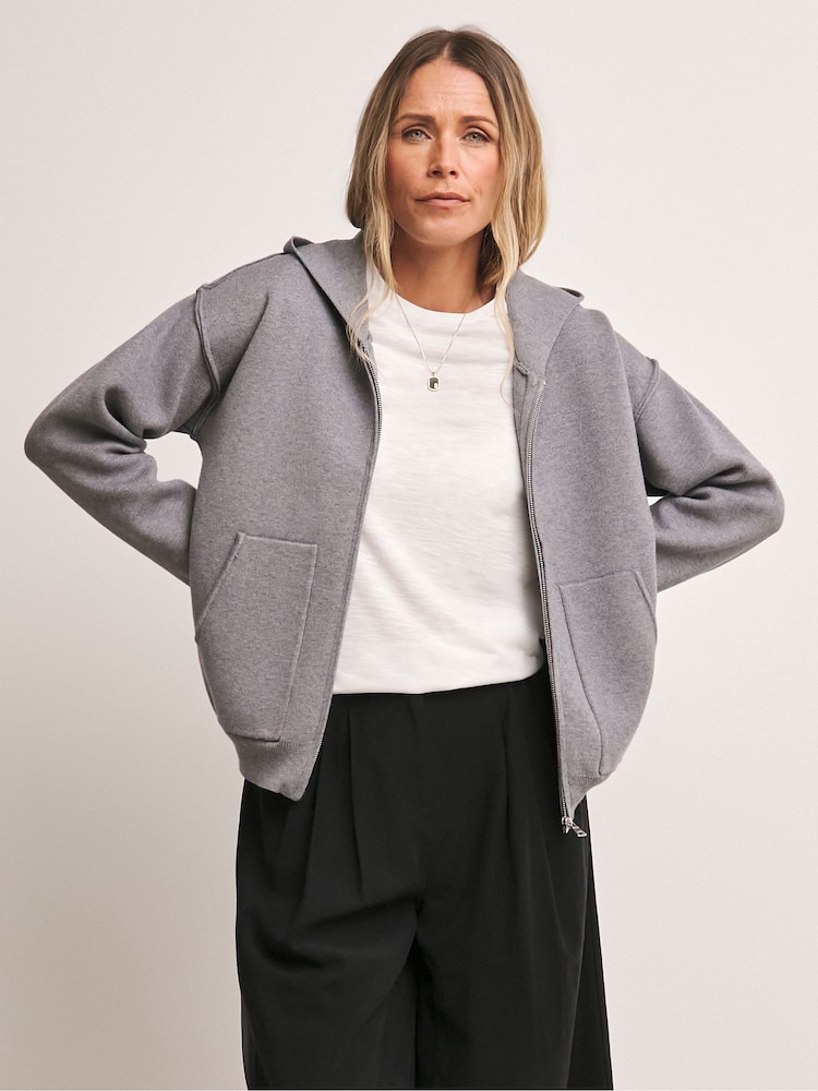 Anthology By JD Williams Purple Williams Grey Bomber Jacket - Image 1 of 4 Anthology By JD Williams Purple Williams Grey Bomber Jacket - Image 1 of 4