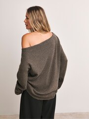 Anthology By JD Williams Brown Off The Shoulder Tunic - Image 2 of 4
