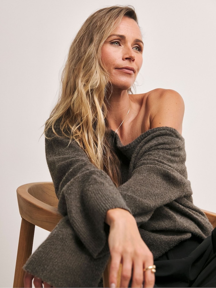 Anthology By JD Williams Brown Off The Shoulder Tunic - Image 4 of 4
