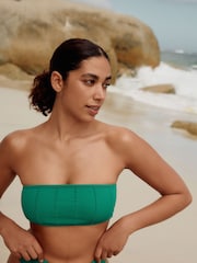 self. Green Rib Seamfree Bandeau Bikini Top - Image 6 of 9