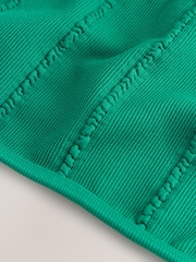self. Green Rib Seamfree Bandeau Bikini Top - Image 8 of 9