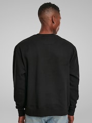 All + Every Black No Ghost Christmas Knit Mens Sweatshirt - Image 2 of 4