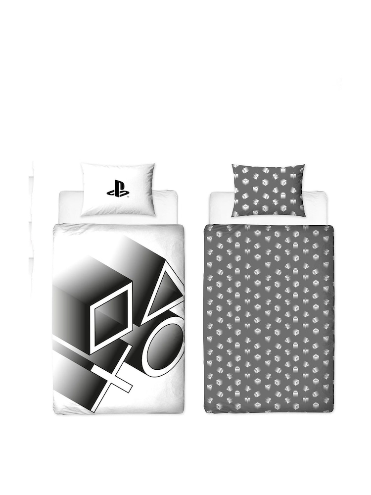 Character World Grey Playstation Reversible Polycotton Duvet Cover Set - Image 5 of 5