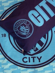 Character World Blue Manchester City FC Reversible Polycotton Duvet Cover Set - Image 4 of 5