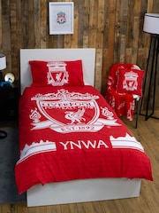 Character World Red Liverpool Reversible Polycotton Football Duvet Cover Set - Image 1 of 5