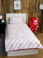 Character World Red Liverpool Reversible Polycotton Football Duvet Cover Set - Image 2 of 5