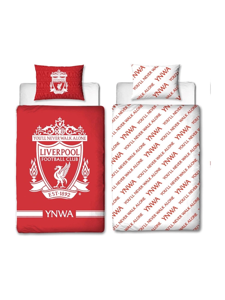 Character World Red Liverpool Reversible Polycotton Football Duvet Cover Set - Image 5 of 5