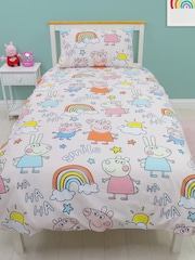 Character World Pink Peppa Pig Reversible Polycotton Duvet Cover Set - Image 2 of 5