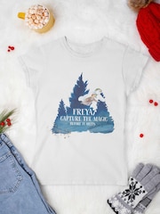 Star Editions The Snowman Capture the Magic Before it Melts 100% Cotton White T-Shirt - Image 4 of 4