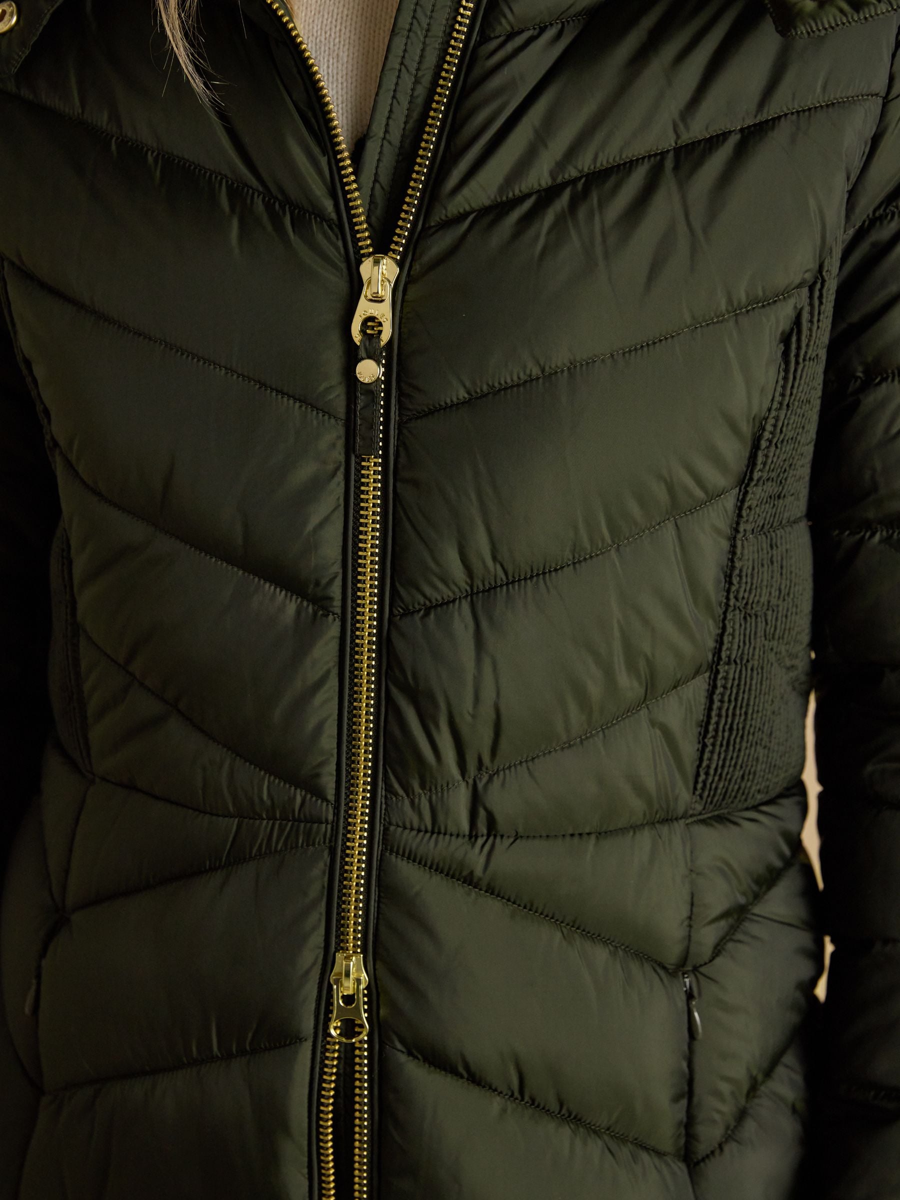Comprar Verde cáqui - Casaco acolchoado Joules Pembury à prova de