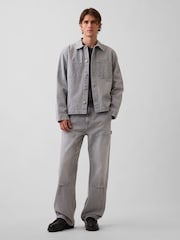 Γκρι - Τζιν Carpenter με διπλό γόνατο Gap 90s - Εικόνα 5 από 6