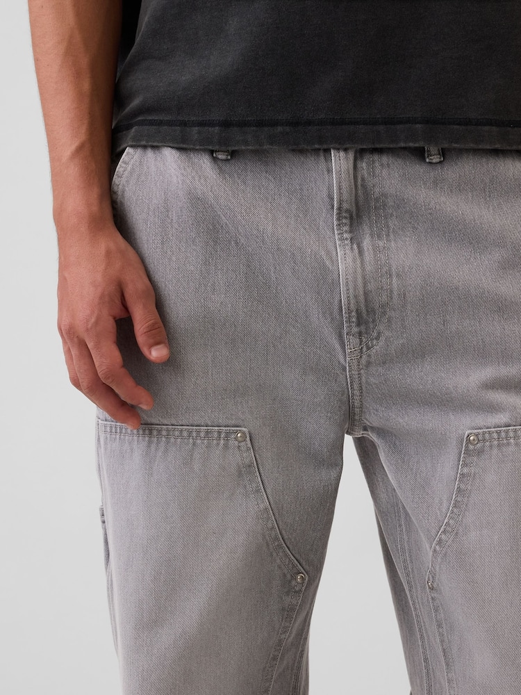 Γκρι - Τζιν Carpenter με διπλό γόνατο Gap 90s - Εικόνα 6 από 6