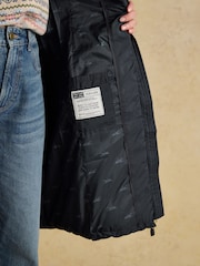 Marinha - Joules Pembury Showerproof Longline Padded Coat with Hood - Imagem 10 de 12