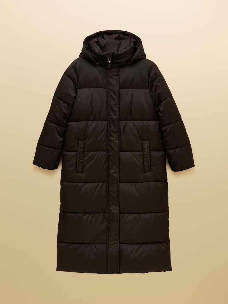 Joules Pitchside Black Longline Showerproof Padded Coat - Image 11 of 11 Joules Pitchside Black Longline Showerproof Padded Coat - Image 11 of 11