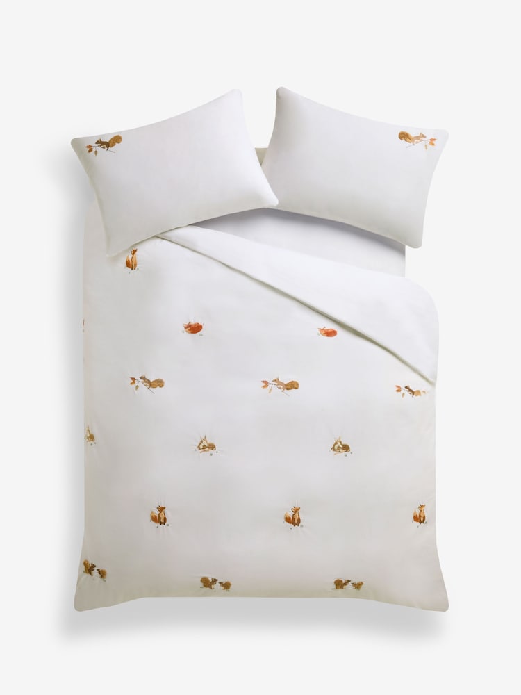 Natural Cotton Autumn Woodland Duvet Cover and Pillowcase Set - Image 5 of 5
