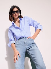 Friends Like These Bright Blue Mom Jeans - Image 3 of 5