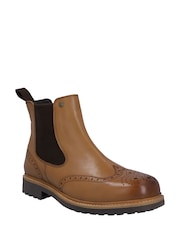 Hunter Cawdor Brogues Dealer Leather Chelsea Boots - Image 2 of 5