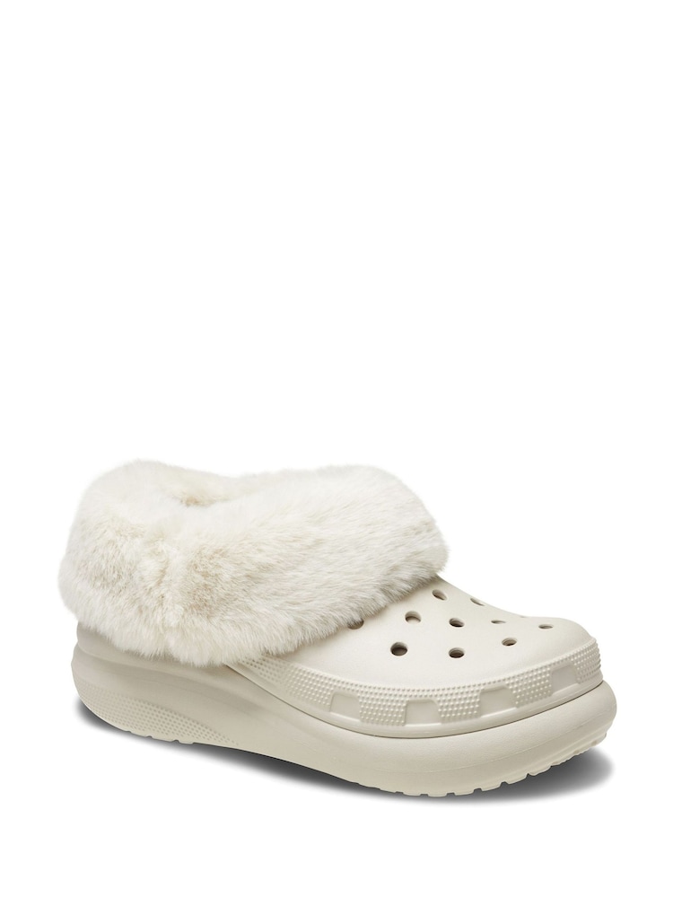 Crocs Cream Furever Crush Clogs - Image 2 of 4