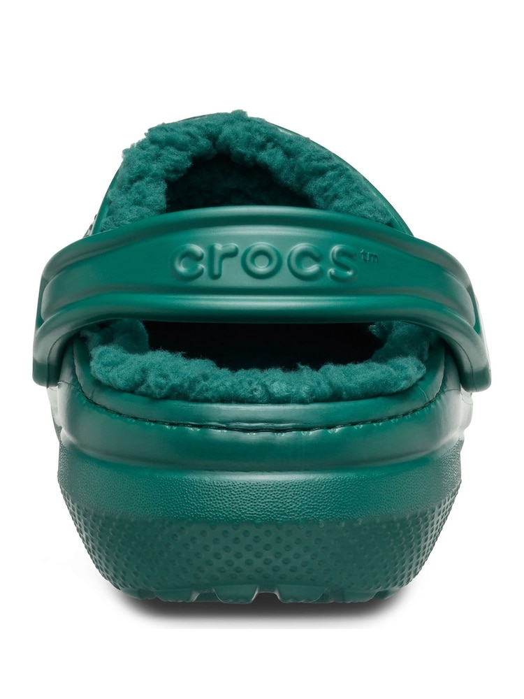 Crocs Green Classic Lined Clogs - Image 4 of 5