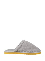 JACK & JONES Grey Harry Fluff Slippers - Image 1 of 4