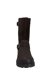 Hunter Waterproof Ness Mid Calf Lined Biker Boots - Image 3 of 5