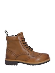Hunter Cawdor Lace Up Ankle Brogue Boots - Image 1 of 5