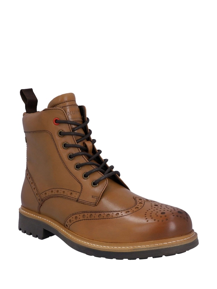 Hunter Cawdor Lace Up Ankle Brogue Boots - Image 2 of 5