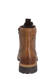 Hunter Cawdor Lace Up Ankle Brogue Boots - Image 4 of 5