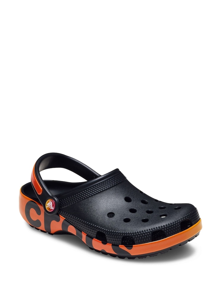 Crocs Black Classic Reflector Clogs - Image 2 of 5