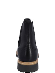 Hunter Cawdor Brogues Dealer Leather Chelsea Boots - Image 4 of 5