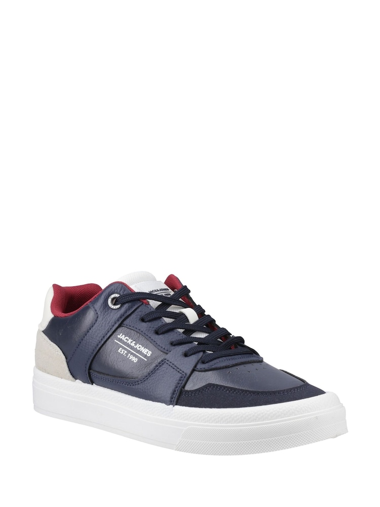 JACK & JONES Blue Barton Combo Trainers - Image 2 of 4 JACK & JONES Blue Barton Combo Trainers - Image 2 of 4