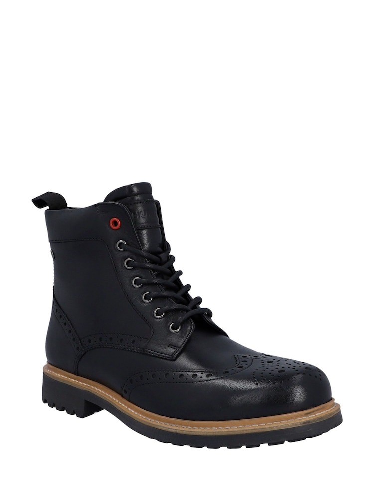 Hunter Cawdor Lace Up Ankle Brogue Boots - Image 2 of 5