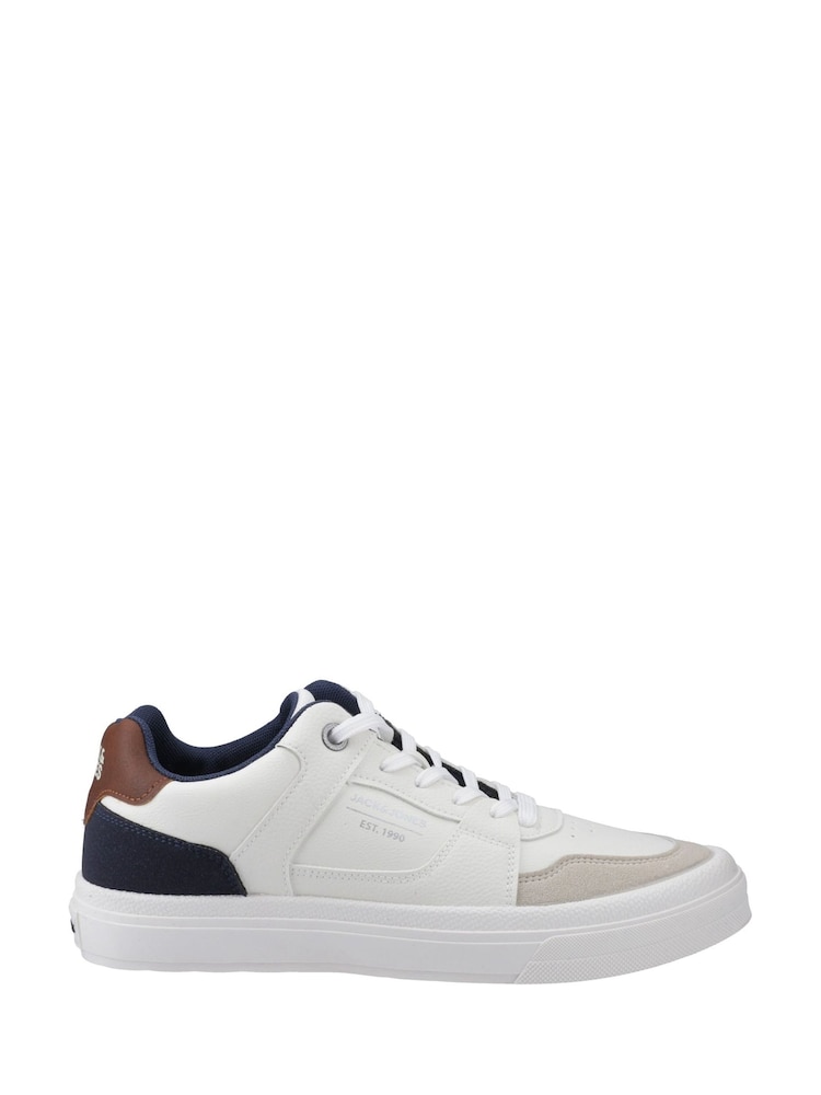 JACK & JONES White Barton Combo Trainers - Image 1 of 4