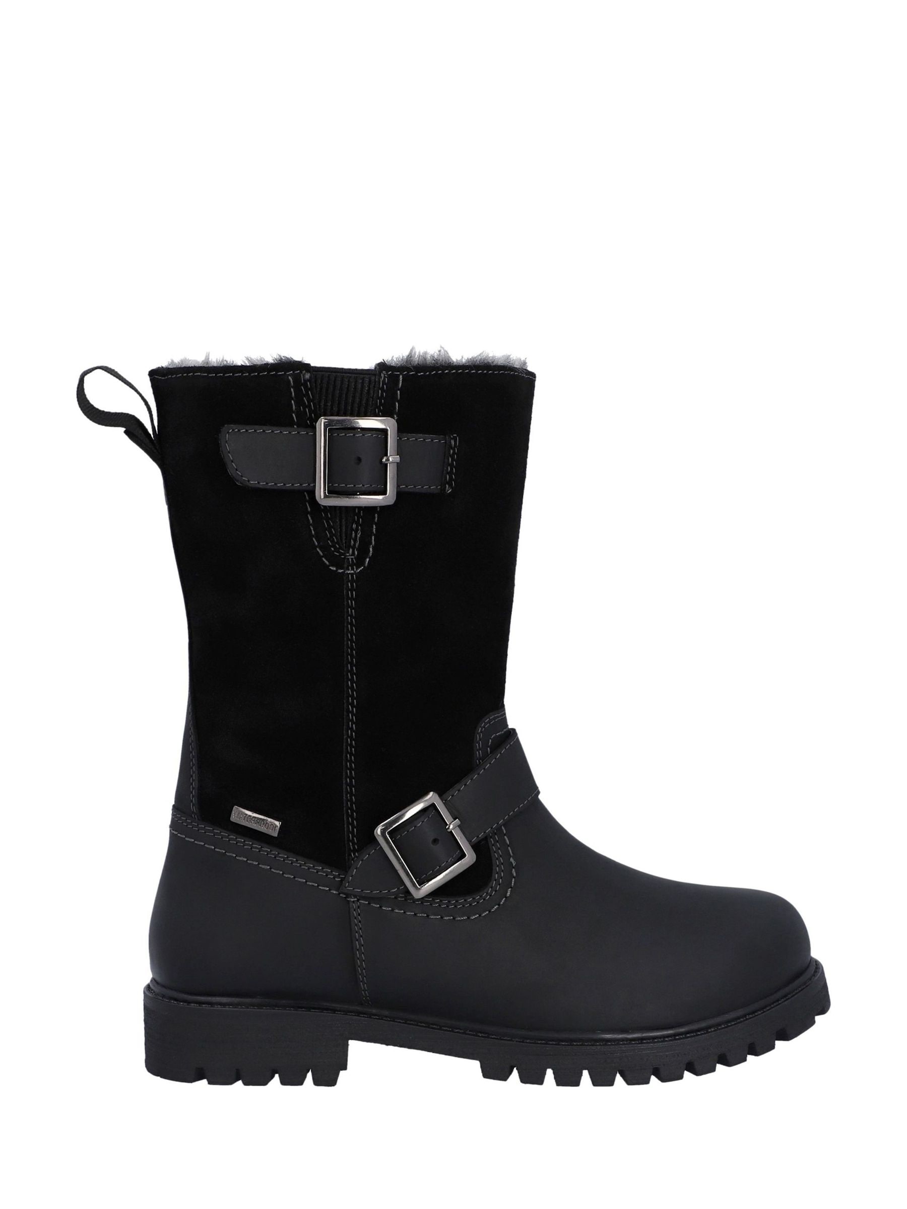 Hunter Waterproof Ness Mid Calf Lined Biker Boots