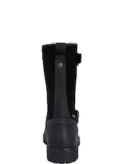 Hunter Waterproof Ness Mid Calf Lined Biker Boots - Image 4 of 5