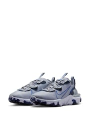 Nike Grey/White React Vision Trainers - Image 3 of 8