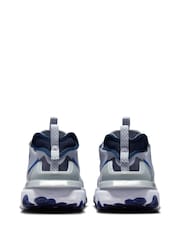 Nike Grey/White React Vision Trainers - Image 4 of 8