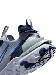 Nike Grey/White React Vision Trainers - Image 8 of 8