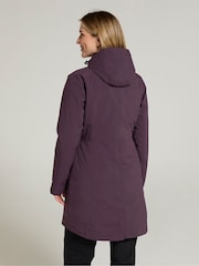 Mountain Warehouse Purple Womens Alaskan 3-In-1 Waterproof Long Jacket - Image 3 of 4