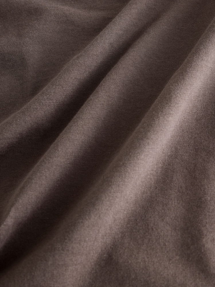 Neutral Brown Regular Fit Essential V-Neck T-Shirt - Image 6 of 7