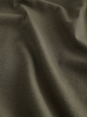 Green Khaki Regular Fit Essential V-Neck T-Shirt - Image 6 of 7