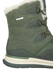 Mountain Warehouse Green Womens Ice Crystal Waterproof Snow Boots - Image 6 of 7