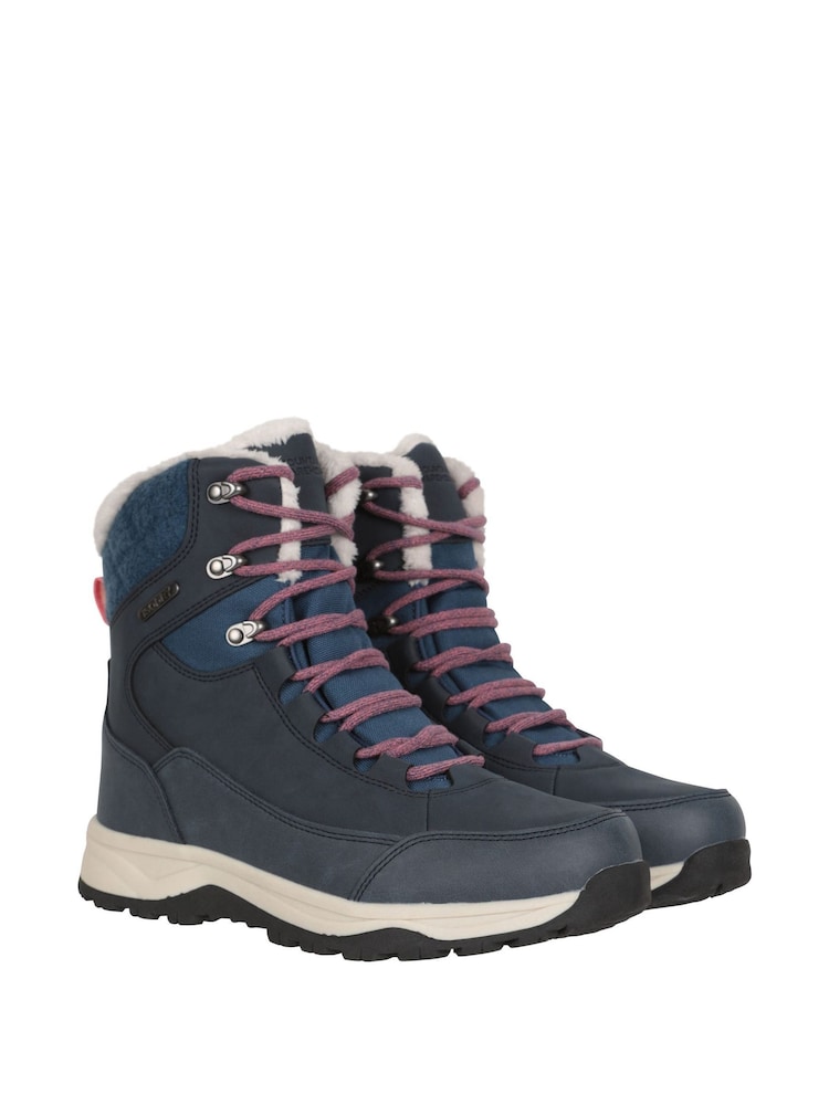 Mountain Warehouse Blue Tundra Womens Waterproof Snow Boots - Image 3 of 8