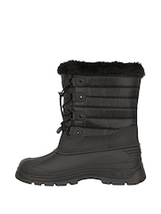 Mountain Warehouse Black Whistler Womens Sherpa Lined Adaptive Snow Boots - Image 3 of 8