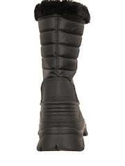 Mountain Warehouse Black Whistler Womens Sherpa Lined Adaptive Snow Boots - Image 4 of 8