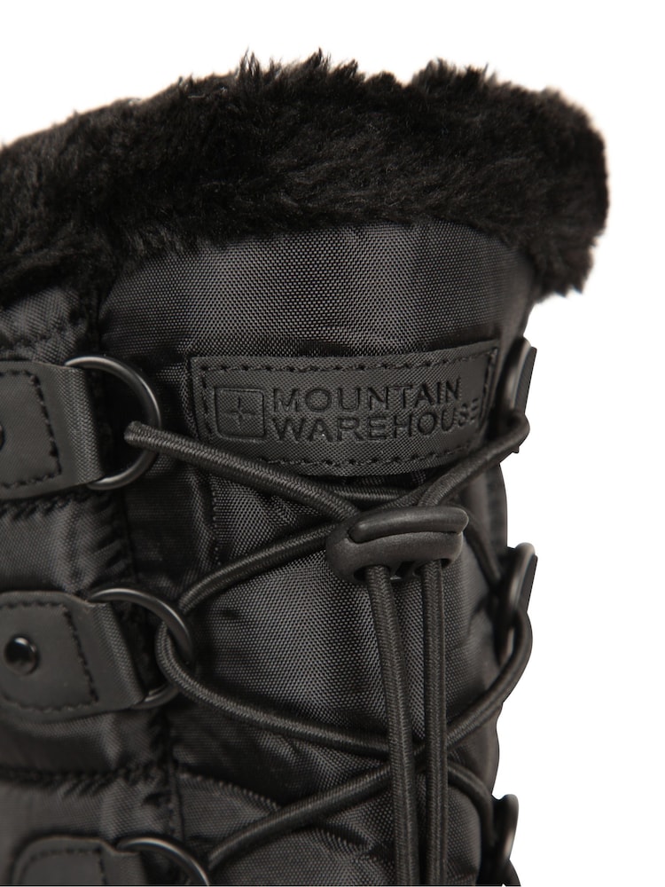 Mountain Warehouse Black Whistler Womens Sherpa Lined Adaptive Snow Boots - Image 6 of 8