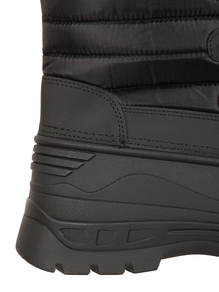Mountain Warehouse Black Whistler Womens Sherpa Lined Adaptive Snow Boots - Image 7 of 8