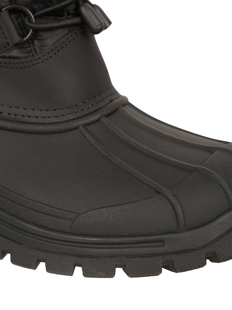 Mountain Warehouse Black Whistler Womens Sherpa Lined Adaptive Snow Boots - Image 8 of 8