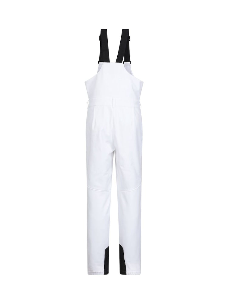 Biały - Mountain Warehouse Womens Recco Thermal Lined Bib Front Ski Trousers - Image 5 of 11
